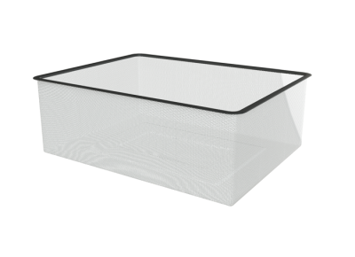 Корзина мелкосетчатая Титан GS 395х410х185 серебристая